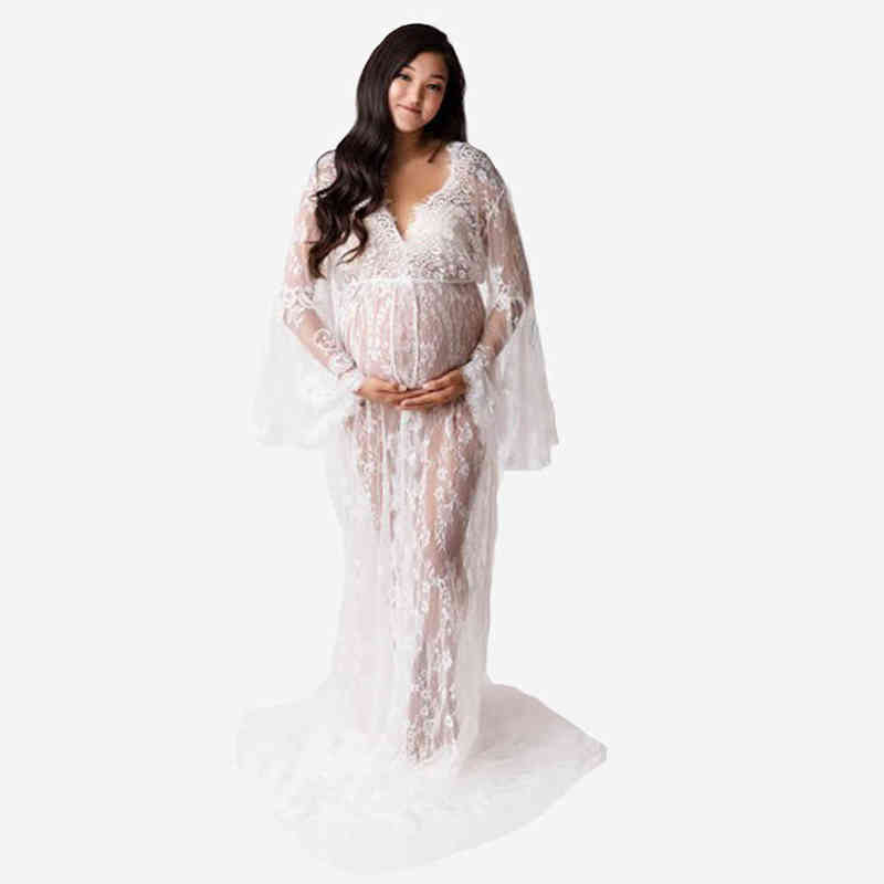 Sexy Lace Maternity Dresses For Photo Shoot Prop Long Pregnancy Photography Dress Split Front Pregnant Women Maxi Maternity Gown G220418, White
Sexy Lace Maternity Dresses For Photo Shoot Prop Long Pregnancy Photography Dress Split Front Pregnant Women Maxi Maternity Gown G220418, White