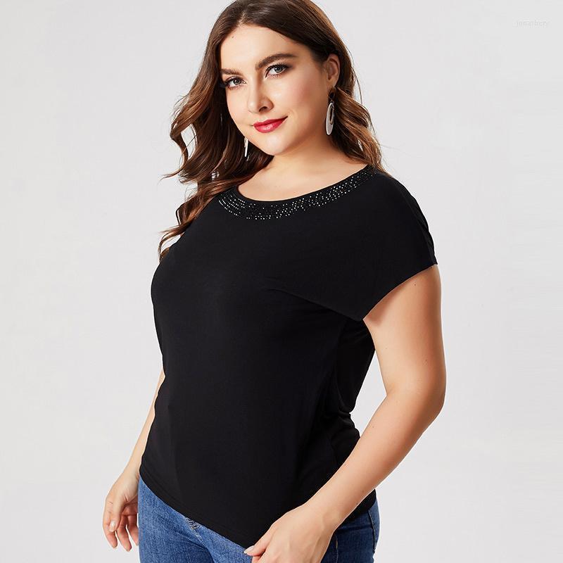 Women's Plus Size T-Shirt Summer Mom Clothes Short Sleeve Simple Fashion Ladies Vintage Elegant Womens Tops Jona22Women's, Black
Women's Plus Size T-Shirt Summer Mom Clothes Short Sleeve Simple Fashion Ladies Vintage Elegant Womens Tops Jona22Women's, Black