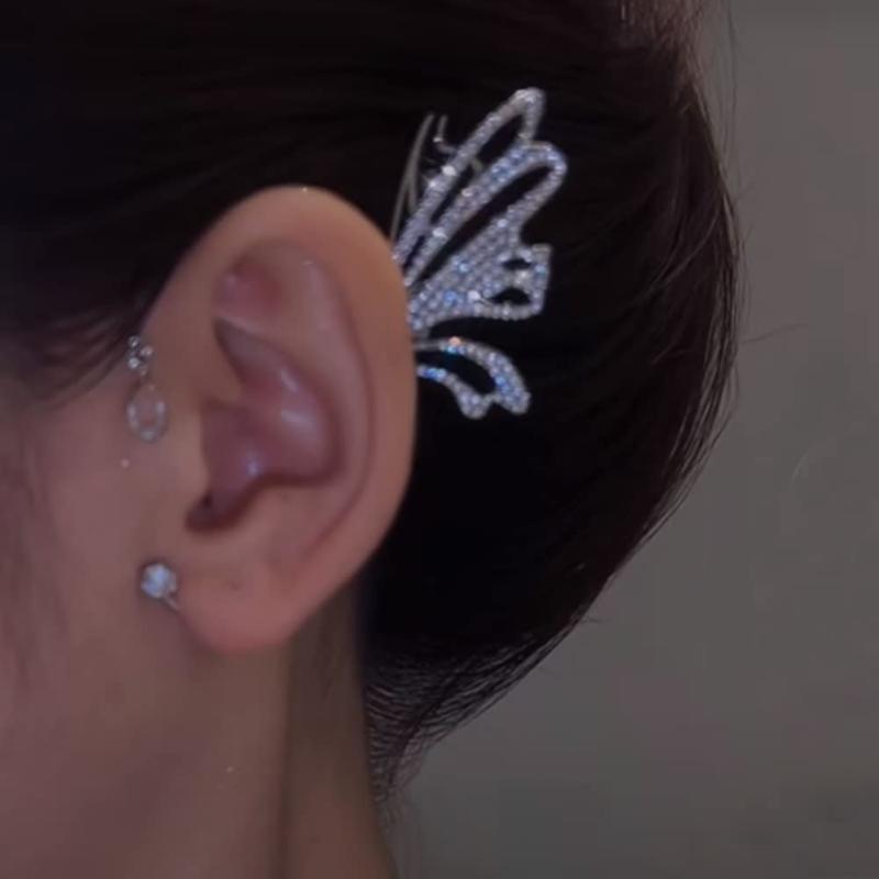 Clip-on & Screw Back Flying Butterfly Earrings Without Pierced Zircon No Ears Needed Vintage Ear Cuff Wrap AroundClip-on
Clip-on & Screw Back Flying Butterfly Earrings Without Pierced Zircon No Ears Needed Vintage Ear Cuff Wrap AroundClip-on