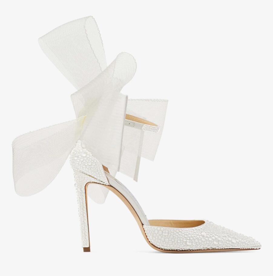 Women Sandals wedding dress pumps bride heels luxury design shoes Averly 100 Ivory Satin Pumps with Crystals and Mesh Fascinator Bows white
Women Sandals wedding dress pumps bride heels luxury design shoes Averly 100 Ivory Satin Pumps with Crystals and Mesh Fascinator Bows white