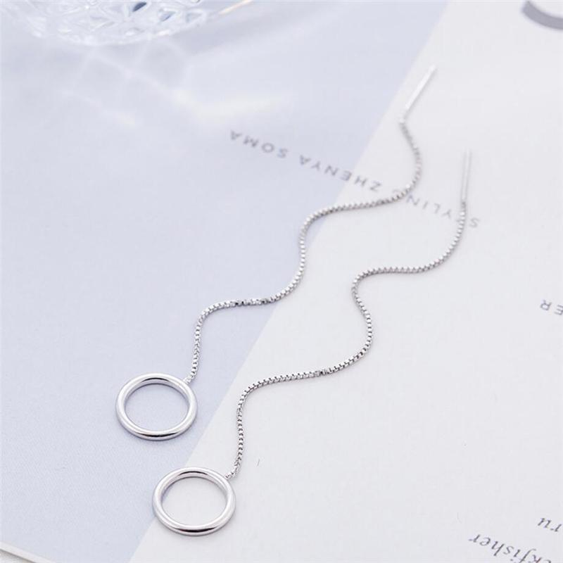 Dangle & Chandelier Sole Memory Geometry Circle Tassel Pendant Ear Line Cute Silver Color Fashion Female Earrings SEA525Dangle
Dangle & Chandelier Sole Memory Geometry Circle Tassel Pendant Ear Line Cute Silver Color Fashion Female Earrings SEA525Dangle
