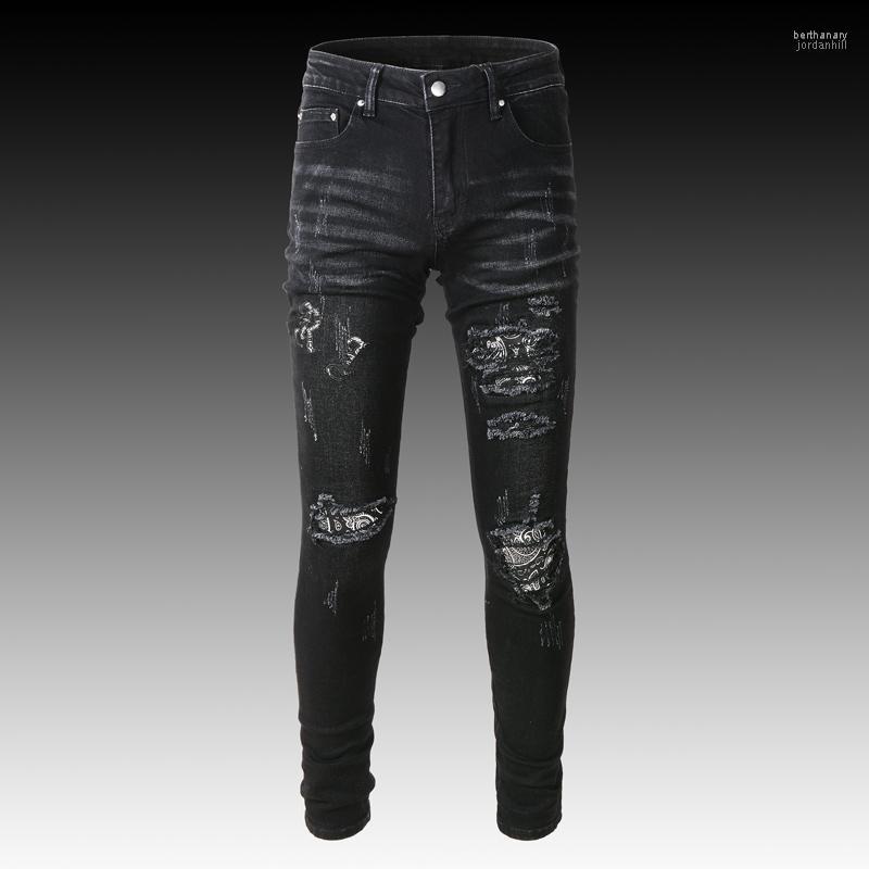 Men's Jeans Fashion Streetwear Men Black Gray Elastic Stretch Slim Destroyed Ripped Brand Patch Designer Hip Hop Denim Pants Bert22
Men's Jeans Fashion Streetwear Men Black Gray Elastic Stretch Slim Destroyed Ripped Brand Patch Designer Hip Hop Denim Pants Bert22