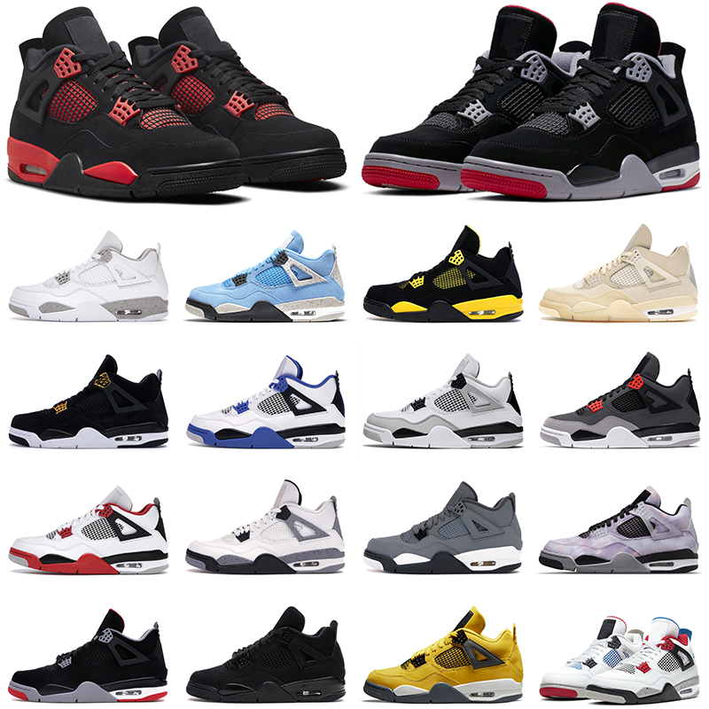 Jumpman 4 4s Men Basketball Shoes Red Thunder Black Cat Military Black Infrared UNC Women Mens Trainers Outdoor Sports Sneakers, Item #1
Jumpman 4 4s Men Basketball Shoes Red Thunder Black Cat Military Black Infrared UNC Women Mens Trainers Outdoor Sports Sneakers, Item #1