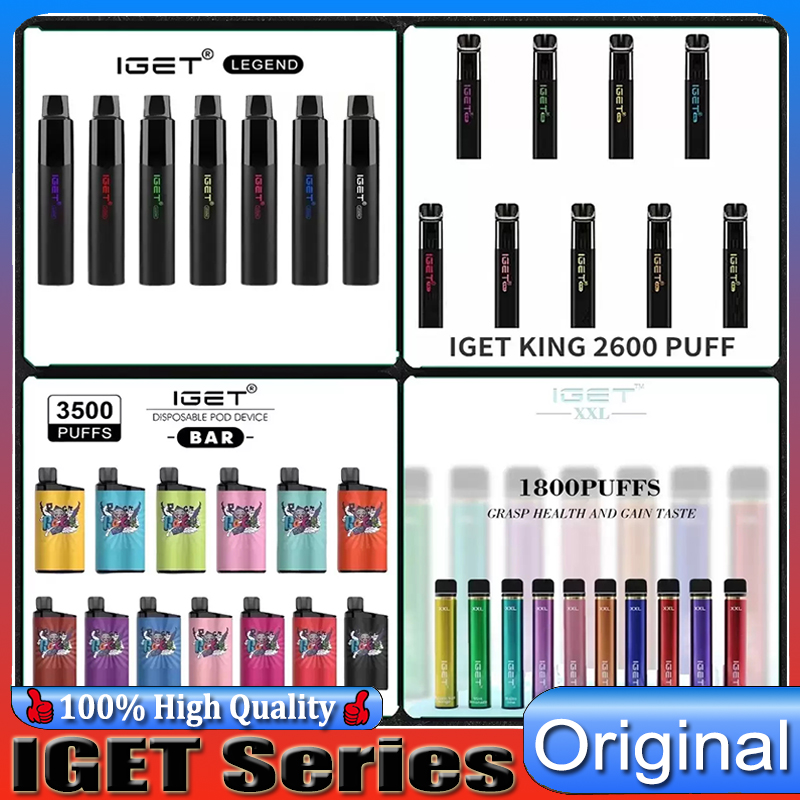 100% Original IGET Gunnpod LEGEND KING bar MAX XXL Plus DUAL Electronic Cigarettes Disposable Vape 4000 3500 2600 1800 Puffs 12 8 7 4.8mL1500 950mAh Pre-Filled
100% Original IGET Gunnpod LEGEND KING bar MAX XXL Plus DUAL Electronic Cigarettes Disposable Vape 4000 3500 2600 1800 Puffs 12 8 7 4.8mL1500 950mAh Pre-Filled
