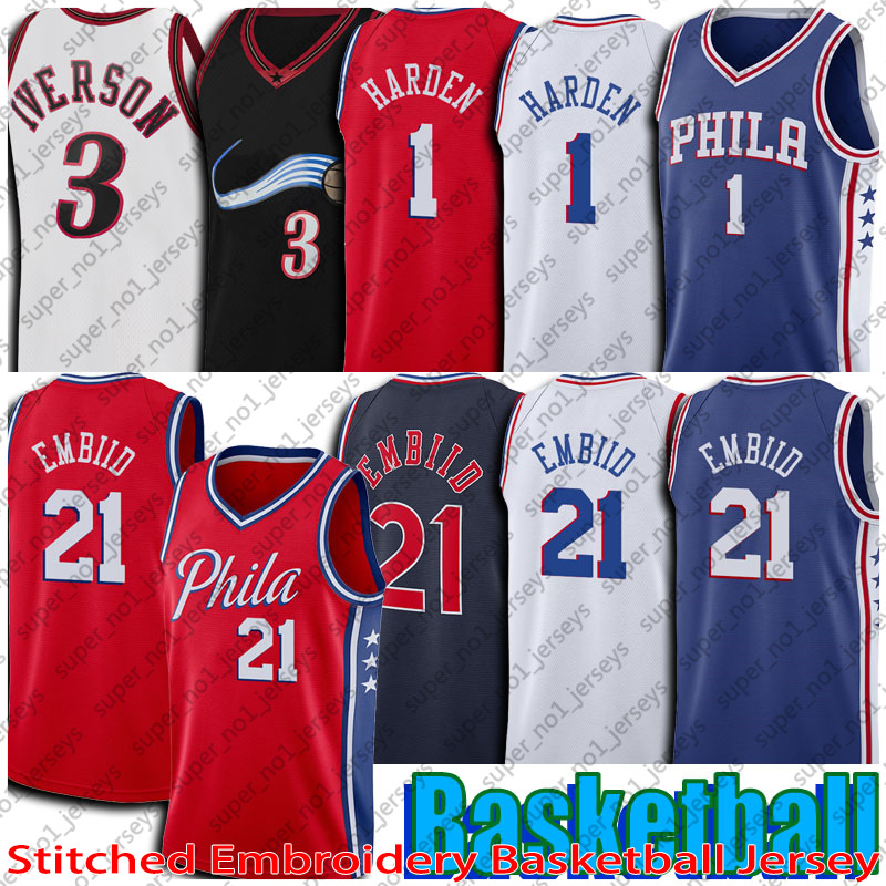 Mens Basketball Jersey 3 6 James Harden Joel Embiid Philadelphia''76ers''Men 1 21 Allen Iverson Julius Erving 401
Mens Basketball Jersey 3 6 James Harden Joel Embiid Philadelphia''76ers''Men 1 21 Allen Iverson Julius Erving 401