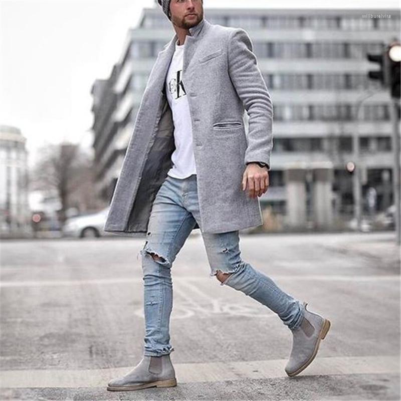 Men' Wool & Blends Men Coat Thickened Windbreaker Warm Autumn Winter Fashion Solid Color Long Outwear Cardigan Tops Will22, Gray
Men' Wool & Blends Men Coat Thickened Windbreaker Warm Autumn Winter Fashion Solid Color Long Outwear Cardigan Tops Will22, Gray