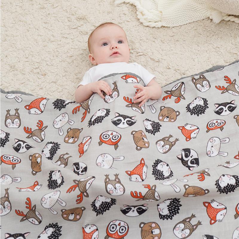 Blankets & Swaddling Baby Blanket Cotton Muslin Born Swaddle Animal Rainbow Print Soft Infant Bath Towel Large Windproof Stroller, White 
Blankets & Swaddling Baby Blanket Cotton Muslin Born Swaddle Animal Rainbow Print Soft Infant Bath Towel Large Windproof Stroller, White