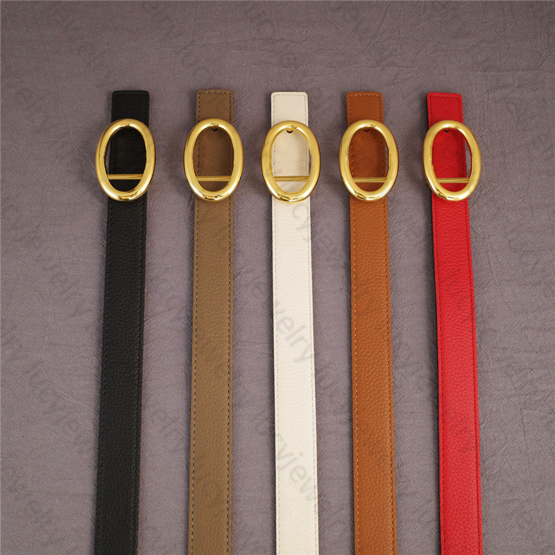 Designer Belt Fashion Belts Width 2.4CM Gold Silver Buckle Genuine Cowhide for Men Womens 6 Style 5 Color Top Quality