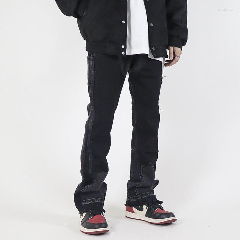 Men' Jeans Men Stitching Design High Street Vibe Wind Micro-flare Casual Korean Version Y2K Pants Ins Patchwork JeansMen' Bert22, Black
Men' Jeans Men Stitching Design High Street Vibe Wind Micro-flare Casual Korean Version Y2K Pants Ins Patchwork JeansMen' Bert22, Black
