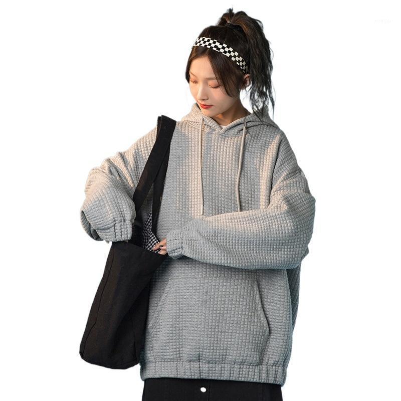Women's Hoodies & Sweatshirts Hanlu Clothing Autumn Winter Waffle Hoodie Loose And Versatile Fashion Coat Clothes For Teens Matching, Black
Women's Hoodies & Sweatshirts Hanlu Clothing Autumn Winter Waffle Hoodie Loose And Versatile Fashion Coat Clothes For Teens Matching, Black
