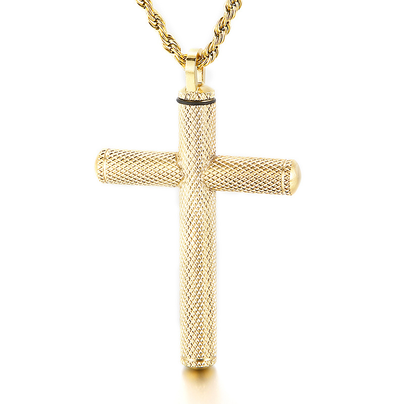 Mens Punk Silver/Gold/ Black Cross Pendant Necklace Stainless Steel Large Cross Charm Chain 22''
Mens Punk Silver/Gold/ Black Cross Pendant Necklace Stainless Steel Large Cross Charm Chain 22''