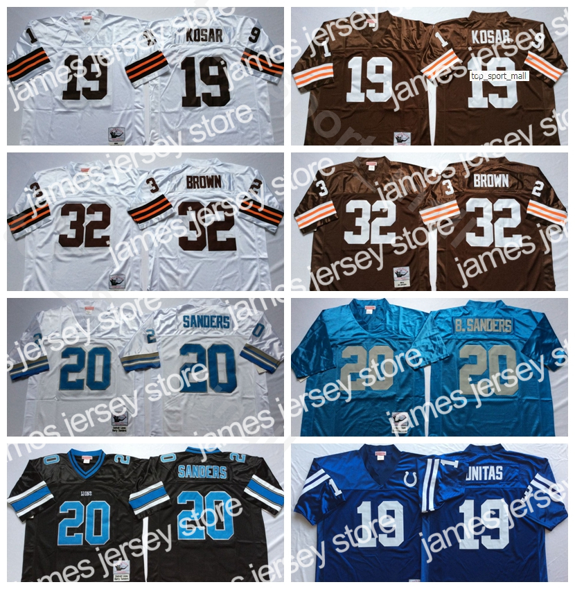 New NCAA Football 20 Barry Sanders Jersey 32 Jim Brown 19 Bernie Kosar 19 Johnny Unitas Man Vintage White Blue All Stitched Good, 20 white
New NCAA Football 20 Barry Sanders Jersey 32 Jim Brown 19 Bernie Kosar 19 Johnny Unitas Man Vintage White Blue All Stitched Good, 20 white