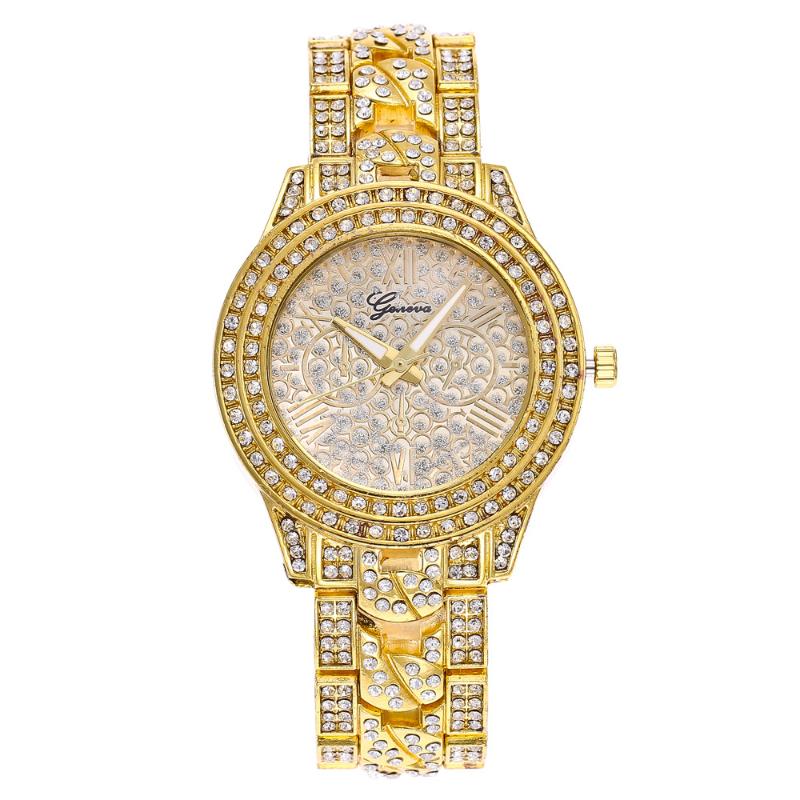 Wristwatches Lced Out Watches For Women Gold Watch Fashion Casual Luxury Female Rome Full Rhinestone Steel Relogio Masculino
Wristwatches Lced Out Watches For Women Gold Watch Fashion Casual Luxury Female Rome Full Rhinestone Steel Relogio Masculino