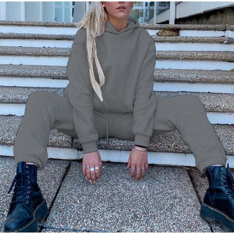 Women' Two Piece Pants Fashion 2 Set Full Sleeve Hoodies Top Elastic Waist Long Suit Women Tracksuit Spring Autumn Streetwear Clothes, Blue
Women' Two Piece Pants Fashion 2 Set Full Sleeve Hoodies Top Elastic Waist Long Suit Women Tracksuit Spring Autumn Streetwear Clothes, Blue