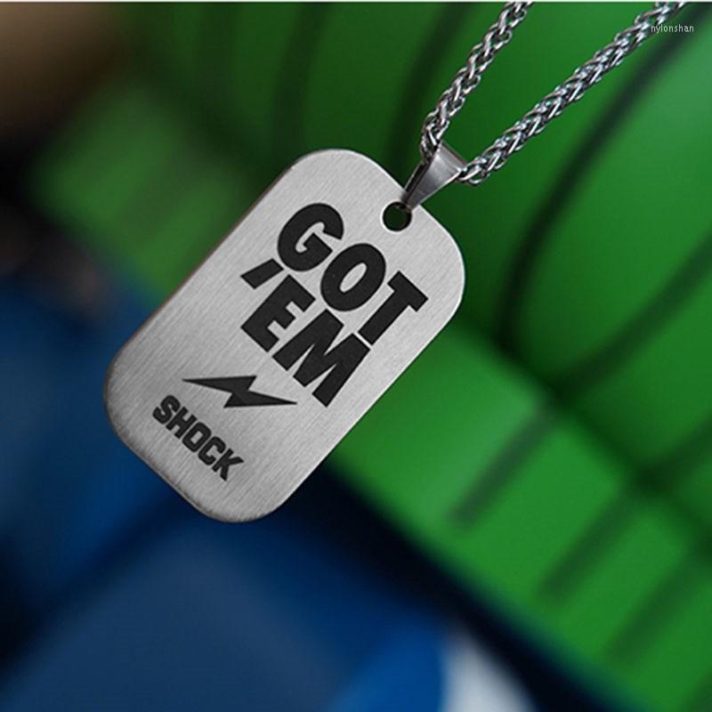 Pendant Necklaces Fashion European And American Stainless Steel Military Brand Men's Hip Hop Necklace Jewelry Hiphop Punk StylePendant
Pendant Necklaces Fashion European And American Stainless Steel Military Brand Men's Hip Hop Necklace Jewelry Hiphop Punk StylePendant