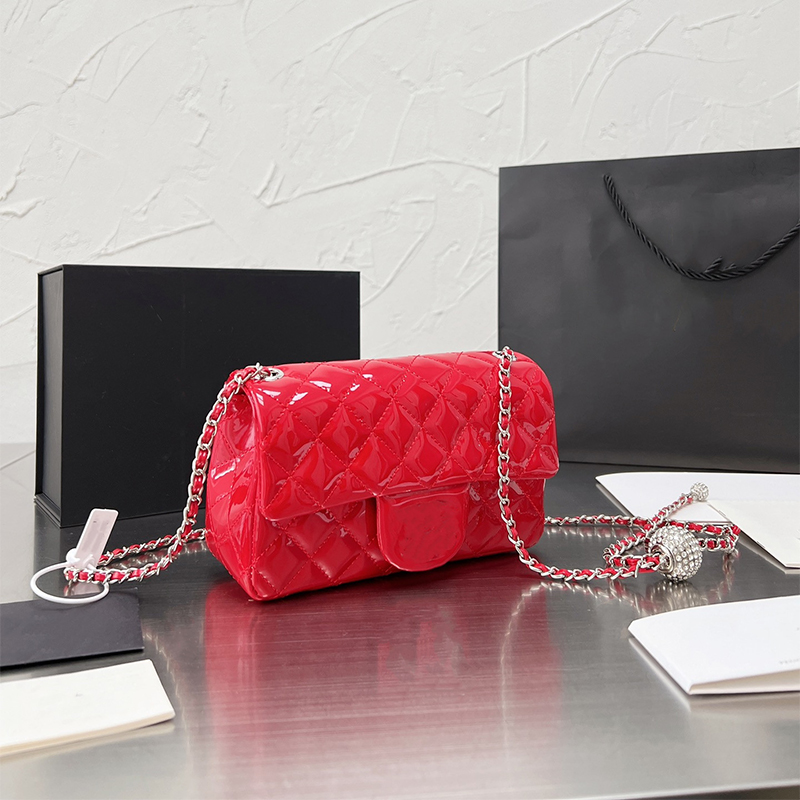 2022 Classic Vintage Women Bags Luxury High Quality Silver Hardware Diamond Ball Designer Chain Shoulder Bag Ladies Fashion Handbag Crossbody Wallet Woman Tote, Black 
2022 Classic Vintage Women Bags Luxury High Quality Silver Hardware Diamond Ball Designer Chain Shoulder Bag Ladies Fashion Handbag Crossbody Wallet Woman Tote, Black