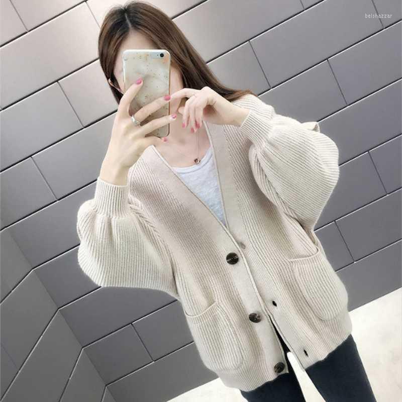 Women's Knits & Tees Ladies Sweater 2022 Autumn And Winter Fashion Women's Loose Single-breasted Pure Color Knitted Cardigan JacketWomen, Black
Women's Knits & Tees Ladies Sweater 2022 Autumn And Winter Fashion Women's Loose Single-breasted Pure Color Knitted Cardigan JacketWomen, Black