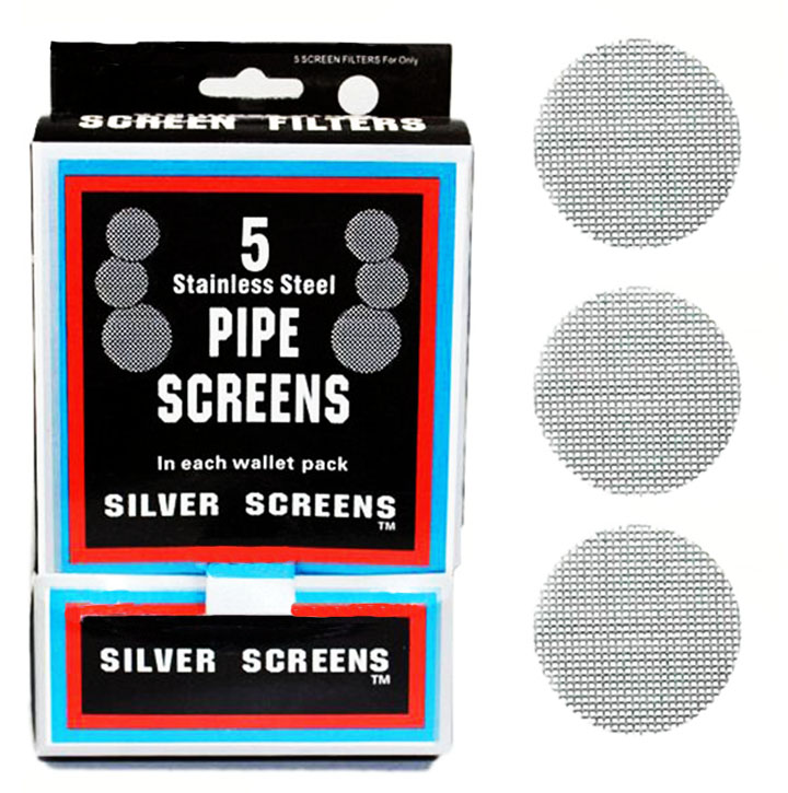500pcs/box smoking pipe screens silver pipe screen 20mm