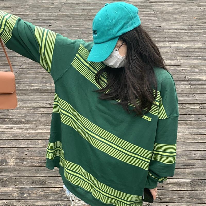 Women' Hoodies & Sweatshirts Spring Autumn Striped Casual Loose Oversized Young Style O-Neck Long Sleeve Hoodie Korean Version Harajuku Pul, Gray
Women' Hoodies & Sweatshirts Spring Autumn Striped Casual Loose Oversized Young Style O-Neck Long Sleeve Hoodie Korean Version Harajuku Pul, Gray