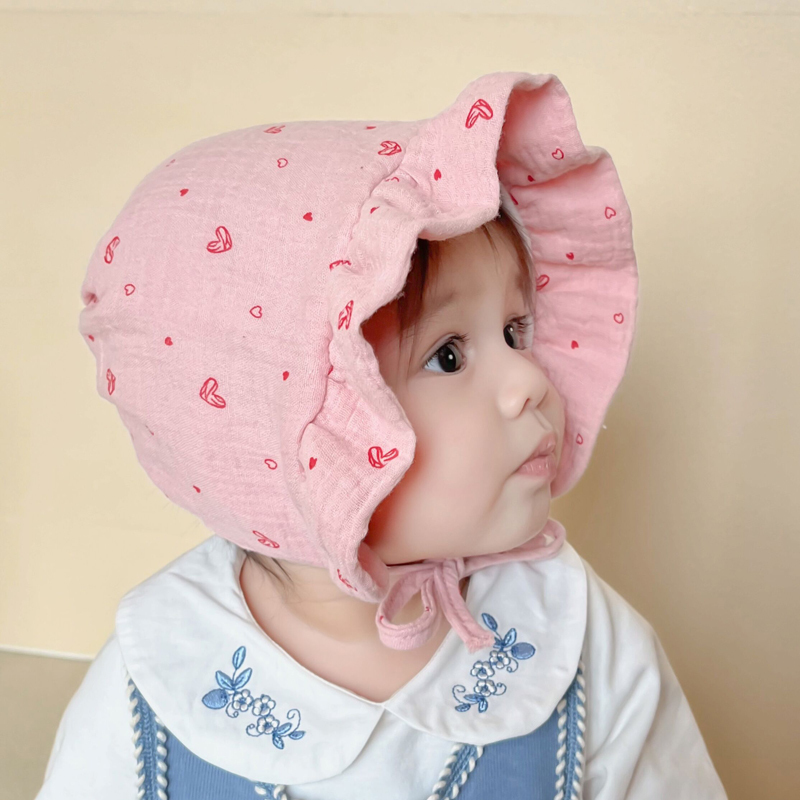 Topi Bayi Baru Lahir untuk Anak Perempuan Katun Musim Semi Panas Matahari Aksesori Balita Anakanak Halhal 220611