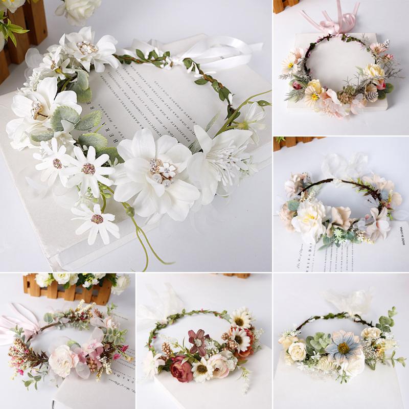 Headpieces Summer Spring Bohemian Flower Crowns Hairband Beach Hawaii Floral Garland Romantic Faux Rose Wedding Wreaths HeadbandHeadpieces
Headpieces Summer Spring Bohemian Flower Crowns Hairband Beach Hawaii Floral Garland Romantic Faux Rose Wedding Wreaths HeadbandHeadpieces