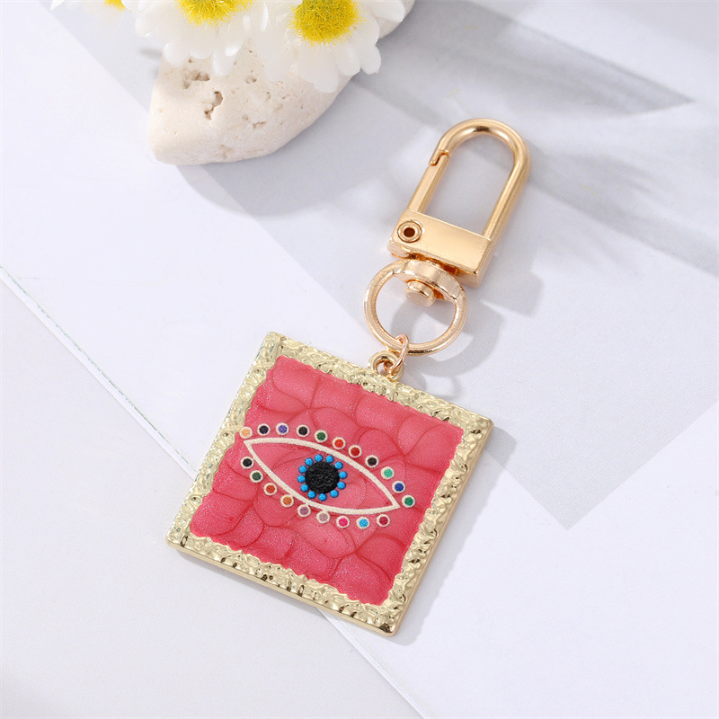 Colorful Enamel Evil Eye Keychains Car Bag Decorate Key Chain