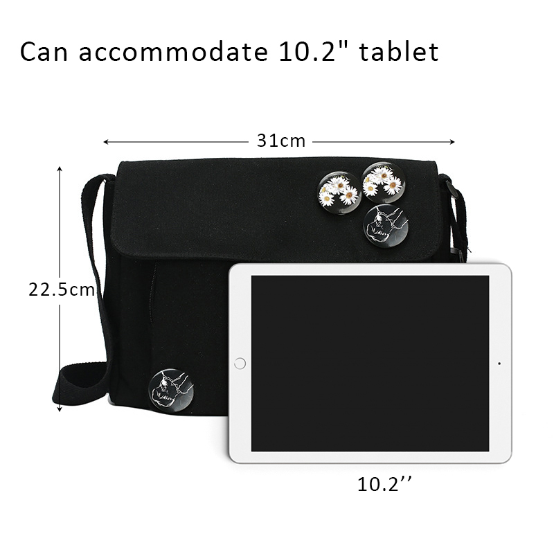 2025 NEW Japanese Literature Art Department Fixture Student Canvas Youth Fashion Casual Version Ladies Purses Diagonal Cross Bag 220812 zhanyishengli