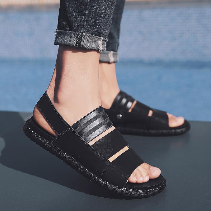 Sandals Sandalias Hombre De Cuero Men Casual Leather Luxury Gladiator Summer Mens Roman Male Sandal Shoe, Black
Sandals Sandalias Hombre De Cuero Men Casual Leather Luxury Gladiator Summer Mens Roman Male Sandal Shoe, Black