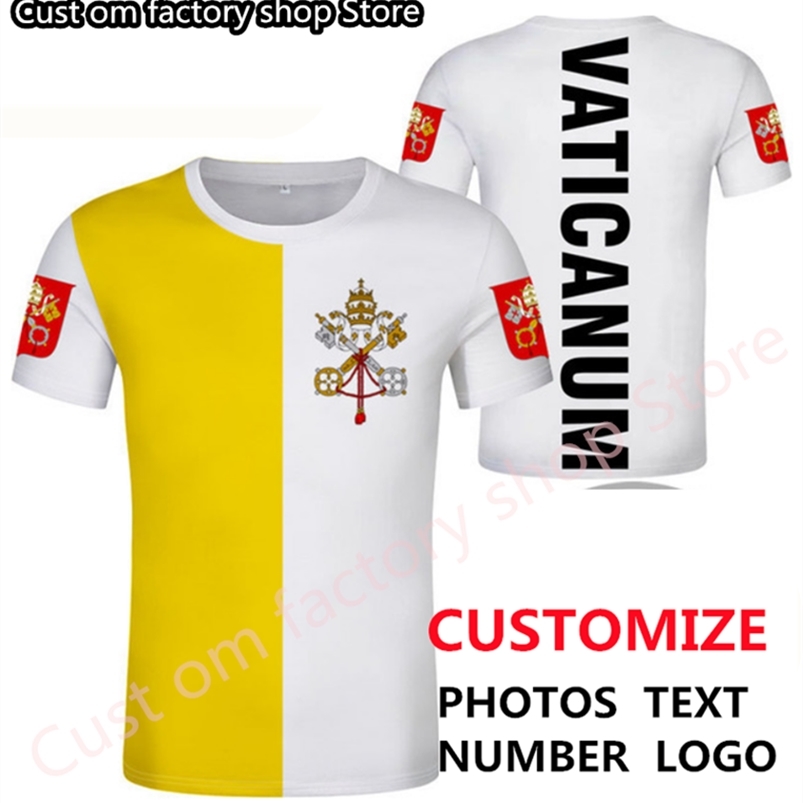 VATICAN CITY STATE t shirt diy free custom made name number vat t shirt nation flag va latin red country text p o clothes 220616, Style 10
VATICAN CITY STATE t shirt diy free custom made name number vat t shirt nation flag va latin red country text p o clothes 220616, Style 10