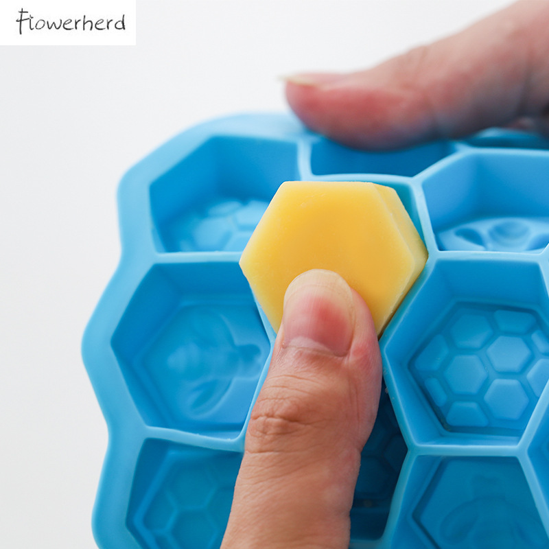 Honeycomb Silicone Molds Cake Bee Mold DIY Handmade Kitchenware Fondant Soap Mould Resin Mold Cake Decorating Tools