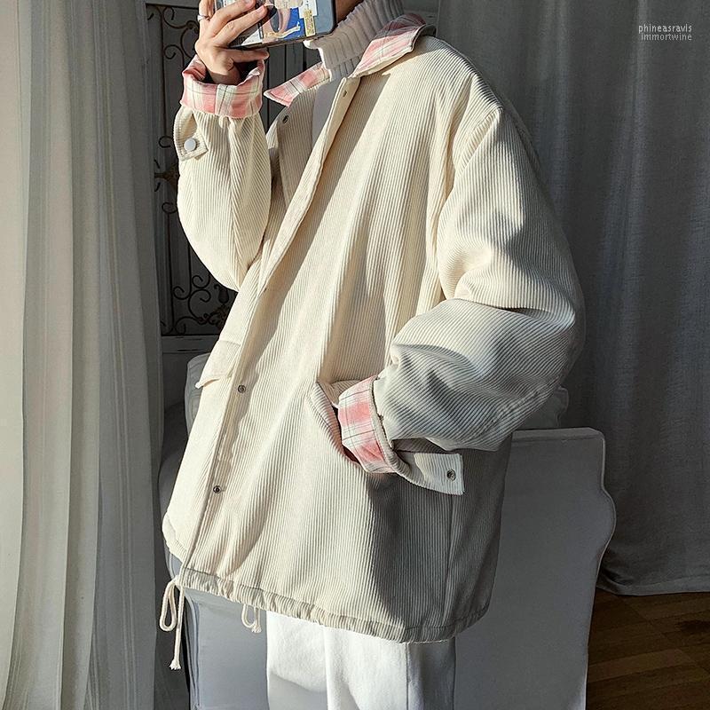 Men's Down & Parkas Corduroy Thicken Jacket Men Single Breasted Korean Fashion Patchwork Casual Loose Manteau Homme Winter Coat DE50MMF Phin, Black
Men's Down & Parkas Corduroy Thicken Jacket Men Single Breasted Korean Fashion Patchwork Casual Loose Manteau Homme Winter Coat DE50MMF Phin, Black