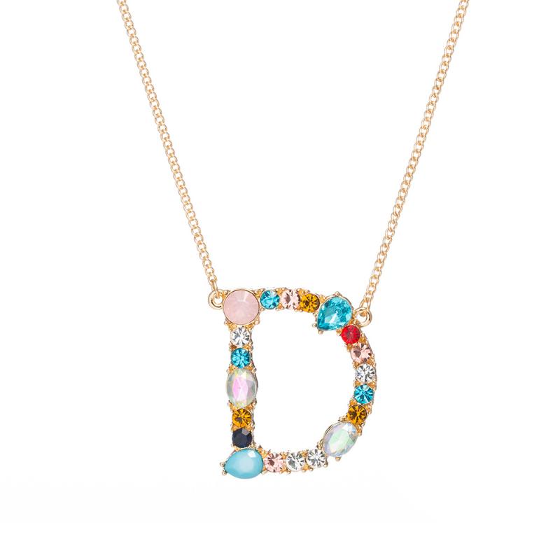 Chokers Fashion Pave Crystal Opal Alphabet Letter Necklace For Women Colorful Summer Name WomanChokersChokers
Chokers Fashion Pave Crystal Opal Alphabet Letter Necklace For Women Colorful Summer Name WomanChokersChokers