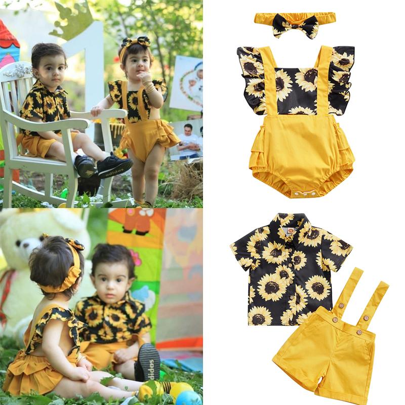Clothing Sets 0-18M Sunflowers Baby Boys Girls Clothes 2pcs Printed Ruffles Short Sleeve Jumpsuits Or Shirt Suspender ShortClothing Clothing, Girls sets
Clothing Sets 0-18M Sunflowers Baby Boys Girls Clothes 2pcs Printed Ruffles Short Sleeve Jumpsuits Or Shirt Suspender ShortClothing Clothing, Girls sets