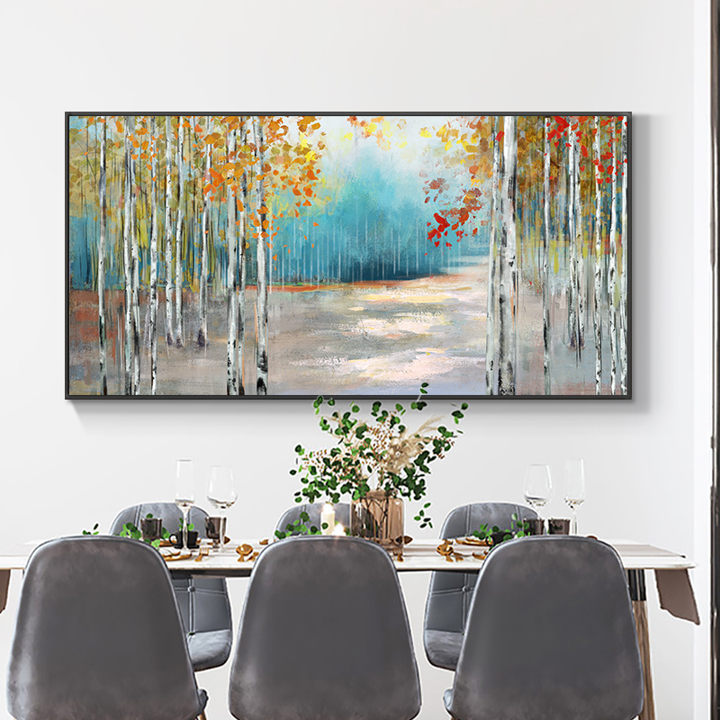 Modern Abstract Art Trees Oil Painting Wall Art Canvas Painting Posters and Print Nordoc Picture For Living Room Home Decor