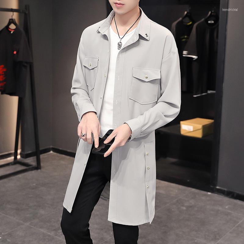 Men's Trench Coats Windbreaker Male Spring And Autumn Long Coat Korean High-grade Lapel Knee-length Big Size Kend22, Black
Men's Trench Coats Windbreaker Male Spring And Autumn Long Coat Korean High-grade Lapel Knee-length Big Size Kend22, Black