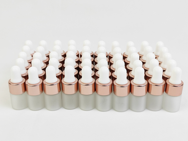 50/30/20Pcs 2ml 3ml 5ml Frosted Glass Dropper Bottles Empty Essential Oil Bottles Jars Vials With Pipettes Perfume Bottles 220726