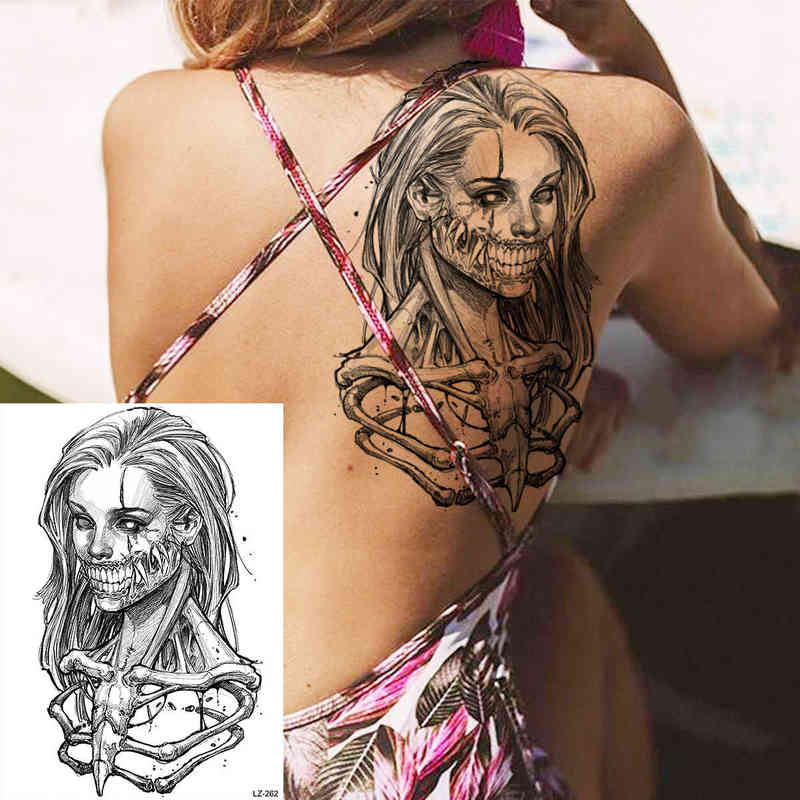 NXY Temporary Tattoo Africa Serengeti Lion Black Indian Warrior Waterproof Flash Sticker Tribal Mighty Tiger Tatoo Men Women 0330