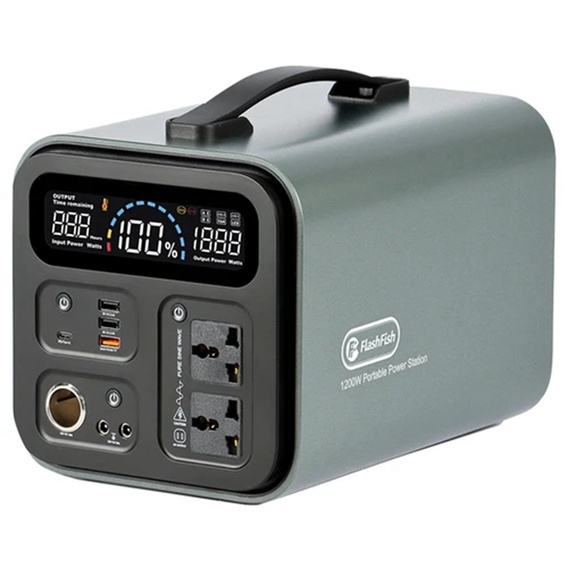 Flashfish UA1100 1100Wh Batteries Portable Power Station 2 Pure Sine Wave AC220V Outlets 1200W Inverter Solar Generator
Flashfish UA1100 1100Wh Batteries Portable Power Station 2 Pure Sine Wave AC220V Outlets 1200W Inverter Solar Generator