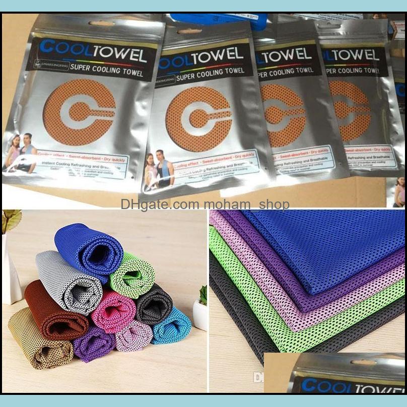 Towel Home Textiles Garden Ice Cold Cooling Summer Sunstroke Sports Yoga Exercise Cool Quick Dry Soft Breathable Mk537 Drop Delive, As pic
Towel Home Textiles Garden Ice Cold Cooling Summer Sunstroke Sports Yoga Exercise Cool Quick Dry Soft Breathable Mk537 Drop Delive, As pic