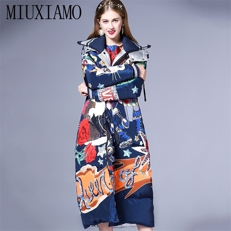 High quality Temperament Fashion Loose parka Print Vintage X-Long women down winter coat Warm Jacket Female Overcoat 201127, Beige
High quality Temperament Fashion Loose parka Print Vintage X-Long women down winter coat Warm Jacket Female Overcoat 201127, Beige