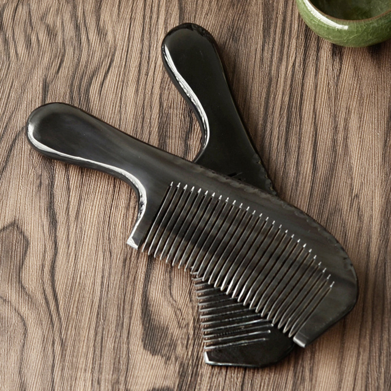 Horn Comb Hair Care Wide Tooth Pettine No Knot Scalp Massage Comb