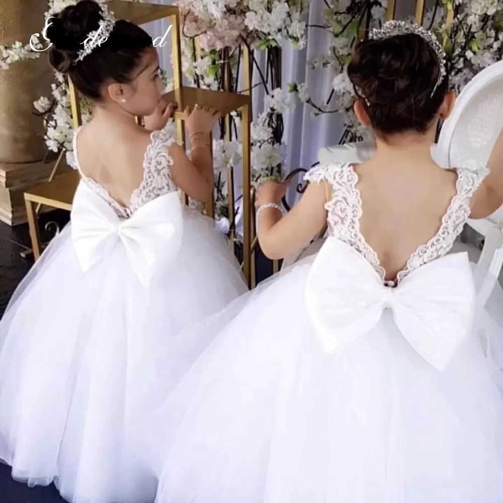 New Gardenwed Ivory Sequin Lace Applique Straps Flower Girl Dresses Backless Bow Sashes Prom Dresses Cute, Same as image
New Gardenwed Ivory Sequin Lace Applique Straps Flower Girl Dresses Backless Bow Sashes Prom Dresses Cute, Same as image