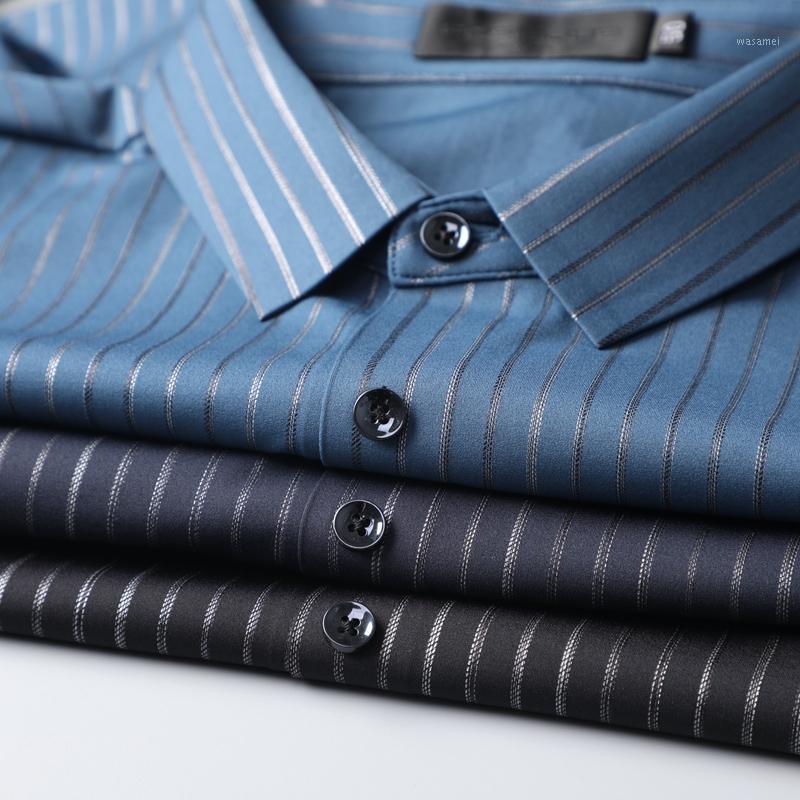 Luxury Stripe Shirt Silkslip Elastompression Technology Men's Business Casual Long Sleeve Shirts, Black
Luxury Stripe Shirt Silkslip Elastompression Technology Men's Business Casual Long Sleeve Shirts, Black