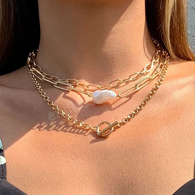 Retro Geometric Irregular Imitation Pearl Clavicle Necklace Personality Creative Fashion Hollow Charm Necklaces Girl Jewelry
Retro Geometric Irregular Imitation Pearl Clavicle Necklace Personality Creative Fashion Hollow Charm Necklaces Girl Jewelry
