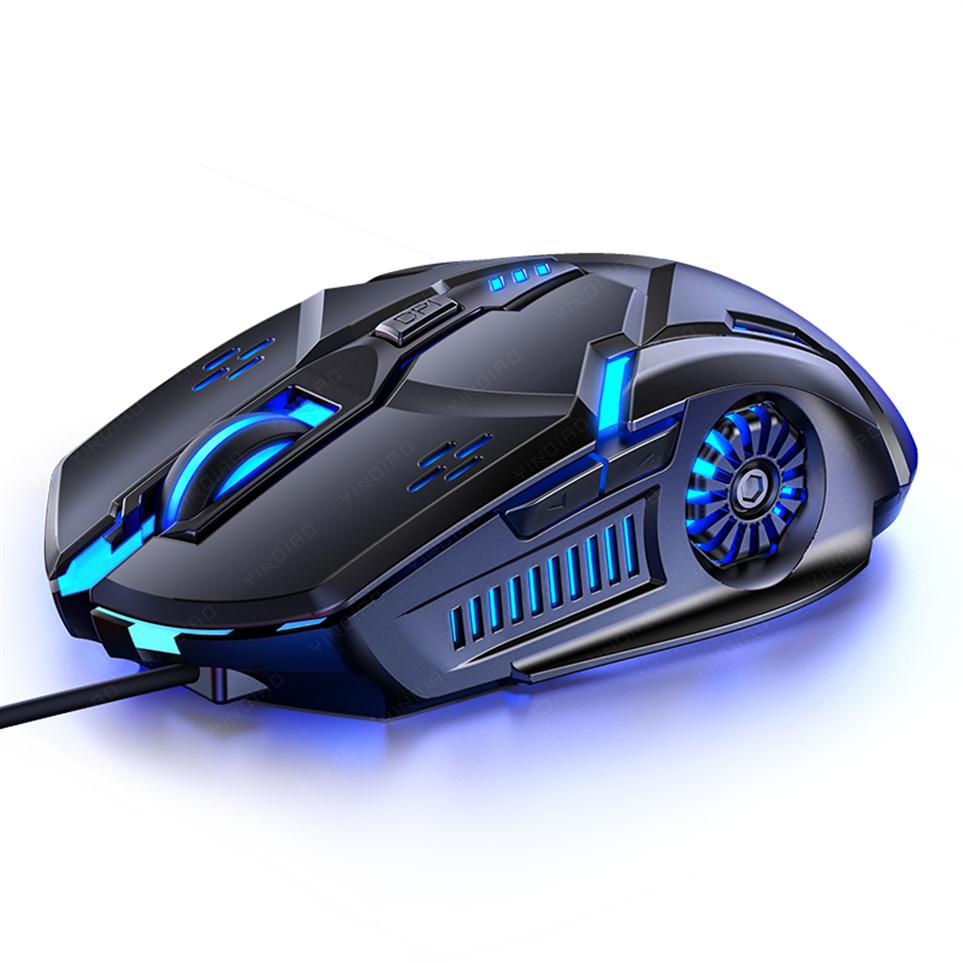 G5 Wired PC Mouse Inphic USB Mice 3200DPI Adjustable 6 Programmable Buttons colourful breath Optical Tracking Ergonomic Str