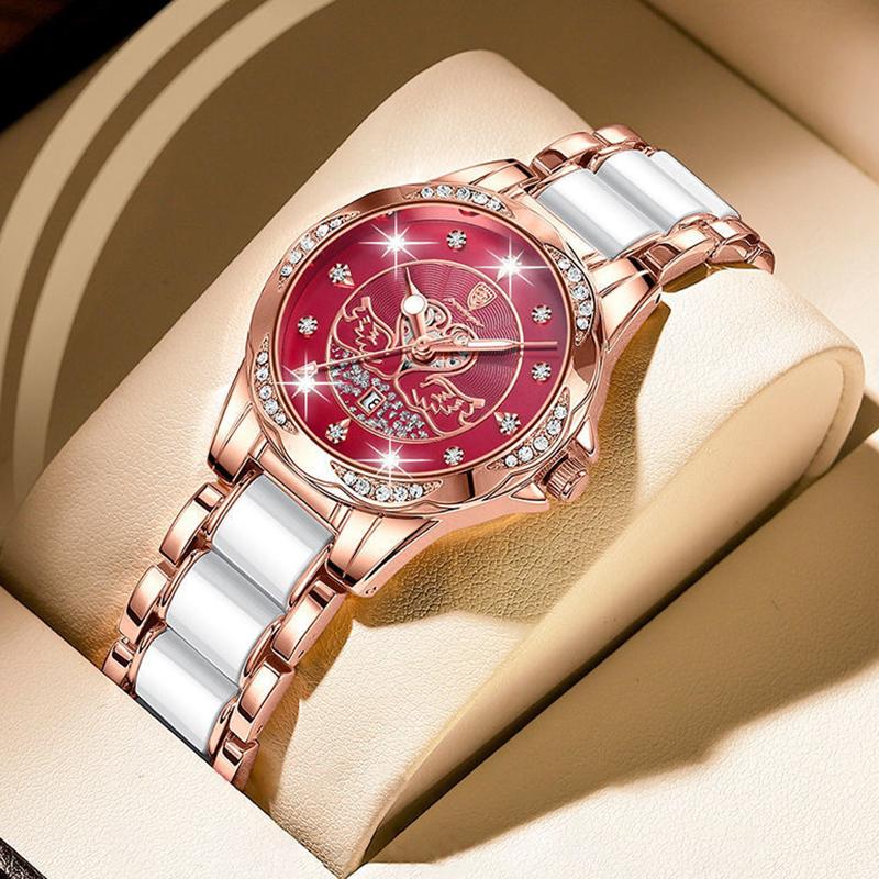 Wristwatches POEDAGAR Fashion Women Watch Waterproof Three Needles Luminous Diamond Rose Gold Quartz Watches Swiss Brand Ladies
Wristwatches POEDAGAR Fashion Women Watch Waterproof Three Needles Luminous Diamond Rose Gold Quartz Watches Swiss Brand Ladies
