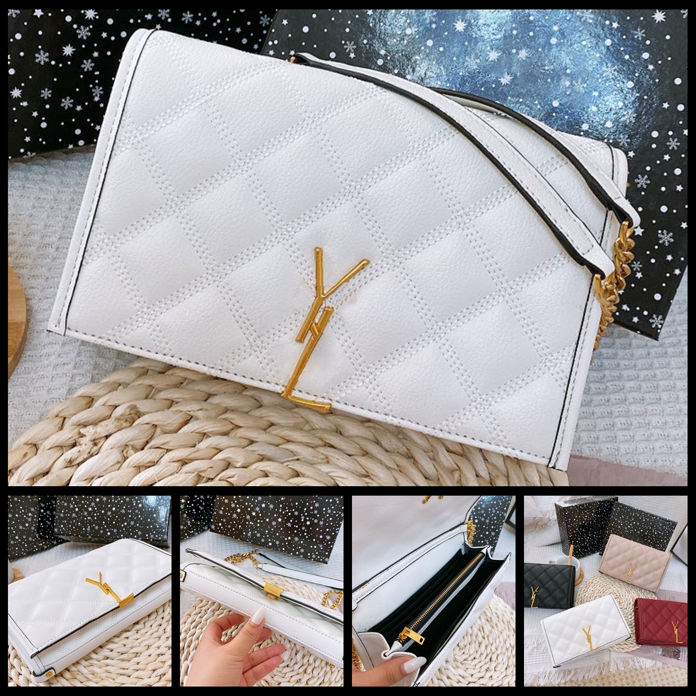 5A Designer Bag Luxury Purse Paris Brand Handbag Women Crossbody Bag Cosmetic Shoulder Bags Tote Messager Wallet by shoebrand S141 06, # box
5A Designer Bag Luxury Purse Paris Brand Handbag Women Crossbody Bag Cosmetic Shoulder Bags Tote Messager Wallet by shoebrand S141 06, # box