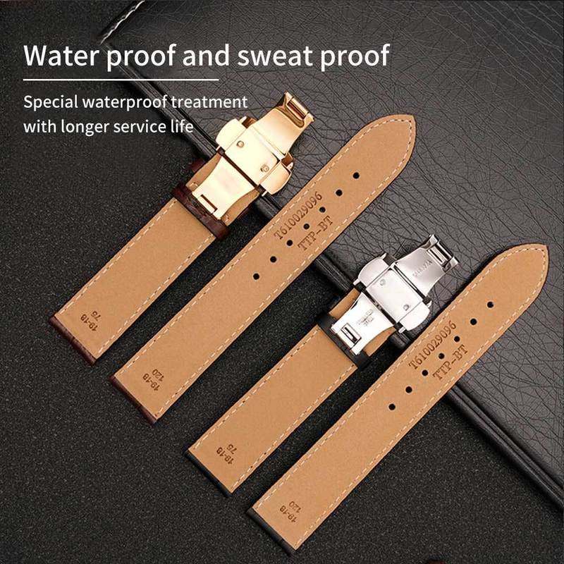 Handmade Genuine Leather watch band 19mm 20mm 21mm 22mm for Tissot Lilock Curved Strap Belt 1853 Substitute for T41 High Quality 220622