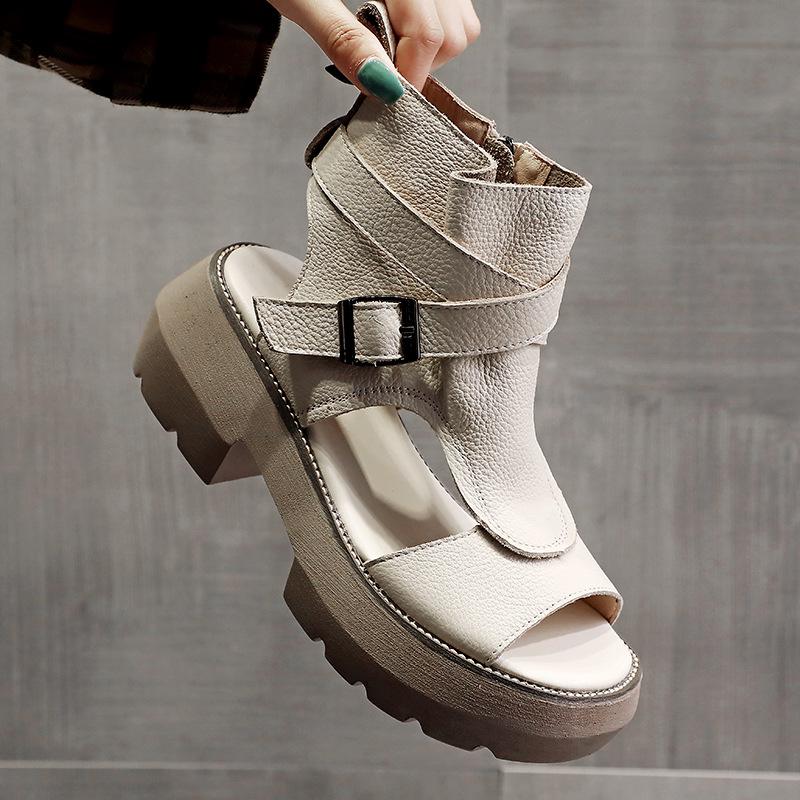 Sandals All-match Fish Mouth High-heeled Roman Shoes 2022 Summer Thick-soled High-top Thick-heeled Women's SandalsSandals, Beige
Sandals All-match Fish Mouth High-heeled Roman Shoes 2022 Summer Thick-soled High-top Thick-heeled Women's SandalsSandals, Beige