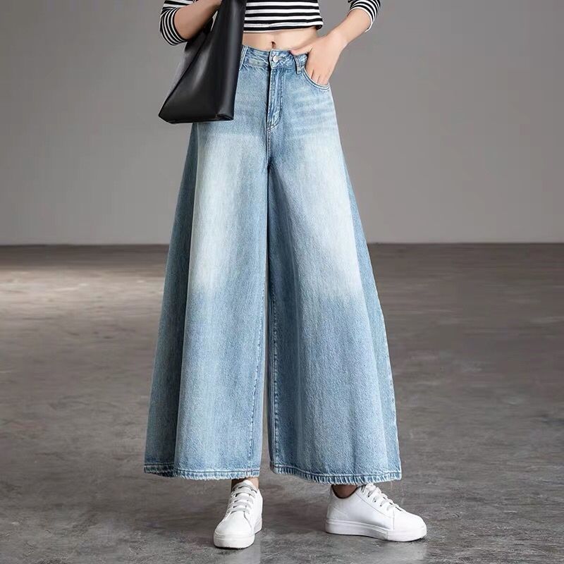 Baggy Jeans High Waist Oversize Pants Clothes Flared For Large Size Women'S Trousers Denim Woman Wide Leg Cargo 220324